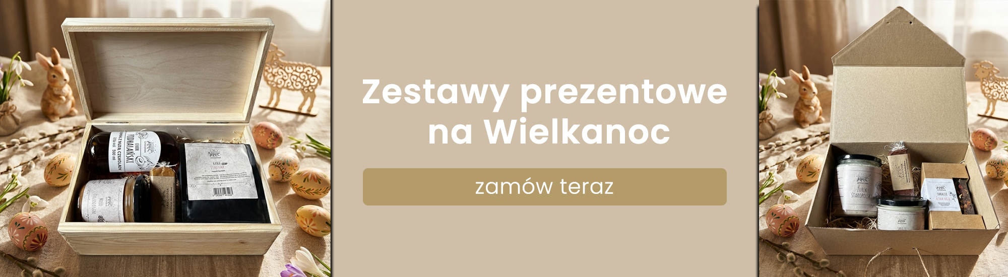baner - zestawy prezentowe na Wielkanoc - sklep.javorina.pl